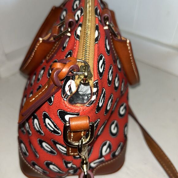 UGA Dooney & Bourke Charlie Handbag Zip Satchel Medium Purse GO DAWGS! - Picture 4 of 13